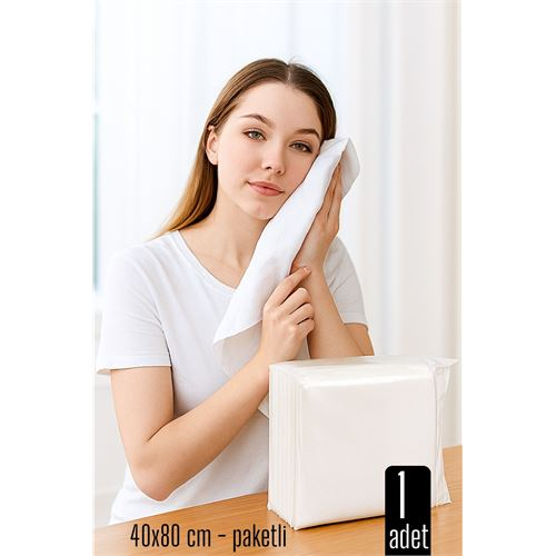 Tek Kullanımlık Havlu - Kuru Havlu - Paketli ve Çok Amaçlı 40X80 CM 1 Adet 
