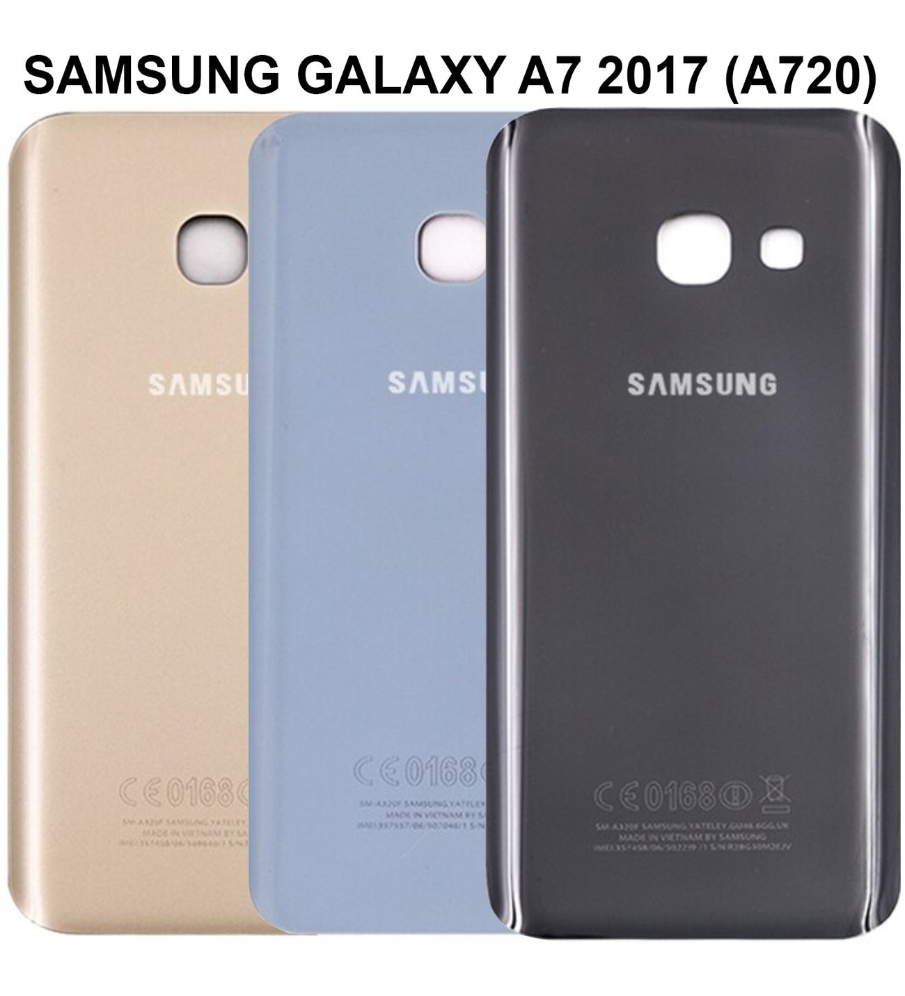 Ally Samsung Galaxy A7 2017 A720 İçin Arka Pil Batarya Kapağı-(1903)