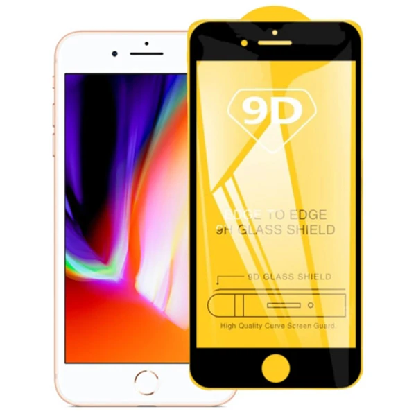 ALLY iPhone 8 Plus -7 Plus 9D Full Glue Tempered Cam Ekran Koruyucu-(1903)