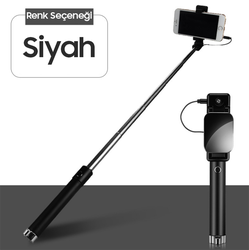 Ally Universal İOS Android Aynalı Tuşlu Selfie Çubuğu-(1903)