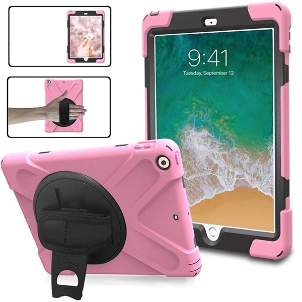İpad Pro 10.5, 3 Katmanlı Standlı Zırh Kılıf/Shockproof Case-(1903)