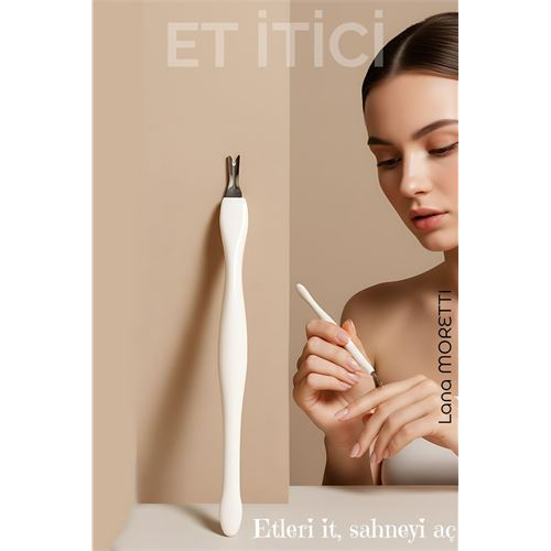 Tırnak Eti İtici ve Tırnak Et Kesici - Metal Uçlu, 