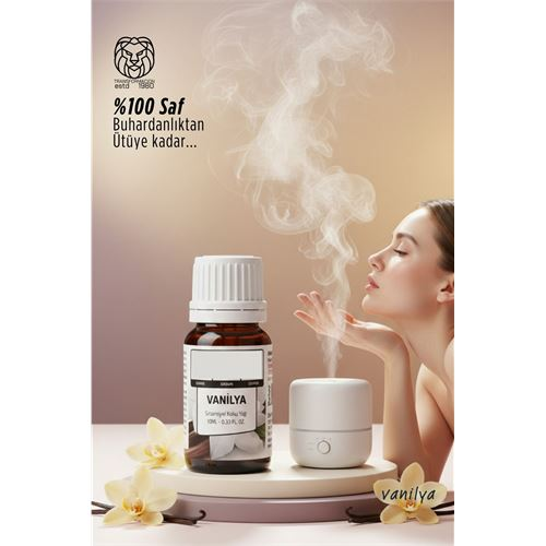 %100 Saf ve Yoğun Vanilya Çiçeği Esansı - Ütü, Buhardanlık ve Koku Makineleri İçin 10 ml  