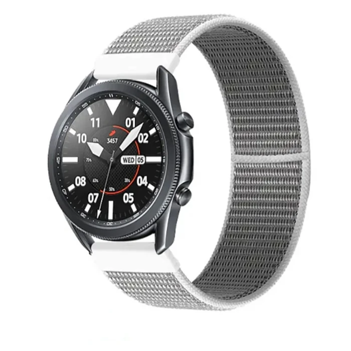 ALLY 20MM Huawei Watch Galaxy Watch Classic Kayış Kordon Nylon Loop-(1903)