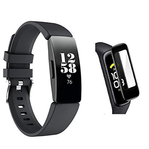 Fitbit Inspire 2 3D kavisli PC+PMMA Full Ekran Koruyucu-(1903)