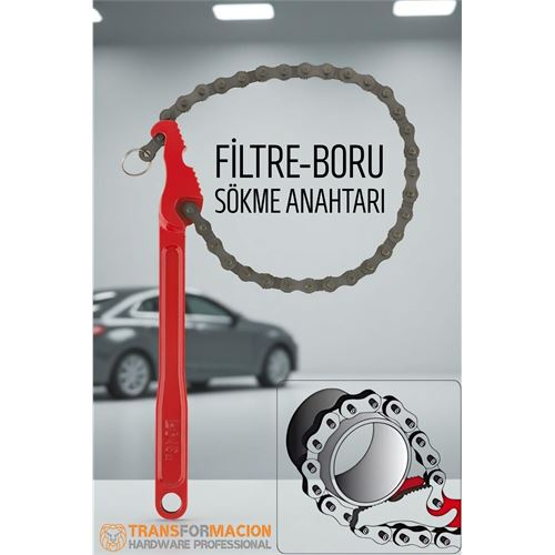 HSNET Zincirli Filtre Sökme Anahtarı - Boru Sökme Anahtarı 