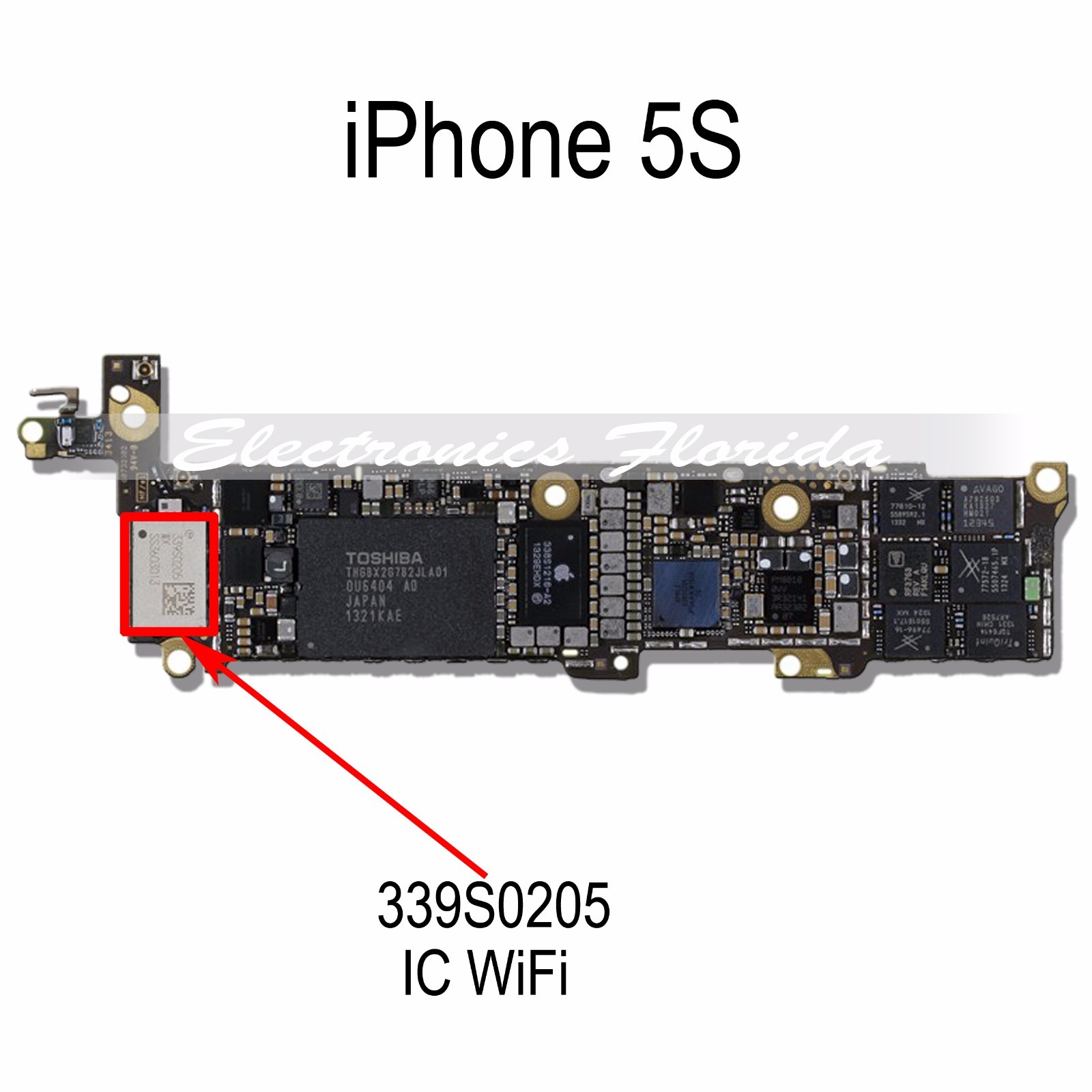 İPhone 5S Wifi &bluetooth İc Entegre (339s0205)-(1903)