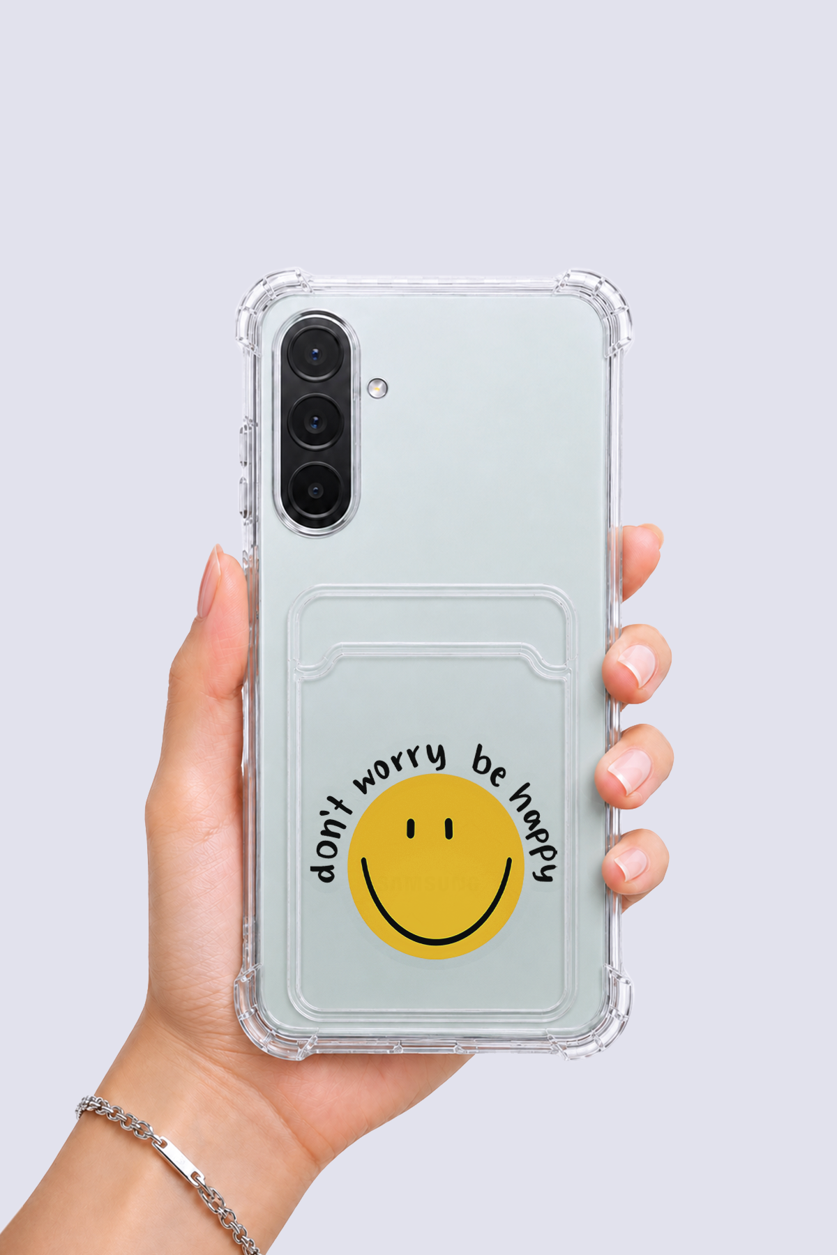 Samsung Galaxy A36 Kartlıklı Gülücük Desenli Kılıf