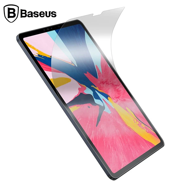 Baseus İpad Pro 12.9 İnch 2021-2020-2018 Paper Like Film Darbe Emici Pet Ekran Koruyucu-(1903)
