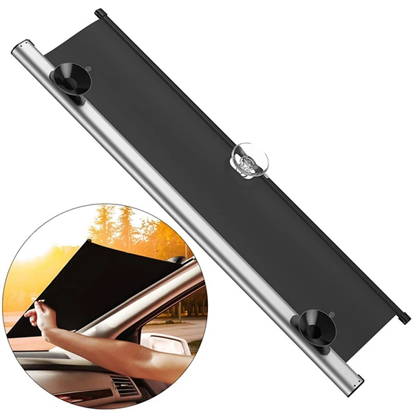 Baseus Auto Close Araç Ön Cam Güneşlik Otomatik Geri Çekilebilir  64CM-(5775)