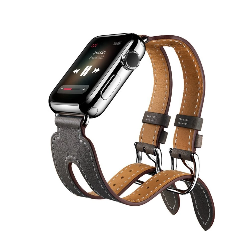 Ally Apple Watch 7-8 41mm 6-5-4 40mm Çift Kayış Kordon Kayış 3-2-1 38mm-(1903)
