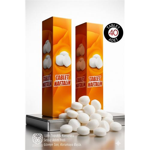 Tablet Naftalin: Güvelere Karşı Kesin Çözüm, Gardıroplarınızın Koruyucu Kalkanı 40 Adet 