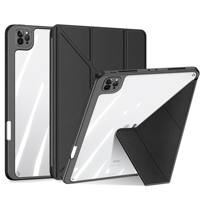 Dux Ducis iPad Pro 12.9 2022/2021/2020/2018 Kılıf Magi Series Kalem Tutuculu Uyku Modlu Kapaklı Kılı-(1903)
