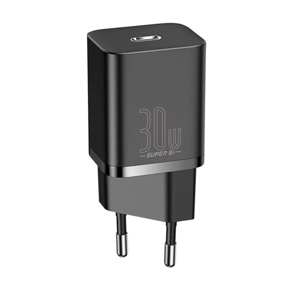 Baseus Super Si 1C 30W PD Type-C Hızlı Şarj Adaptörü - İPhone 15-14-13-12-11 Hızlı Şarj-(1903)