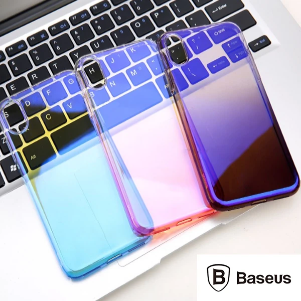 Baseus İPhone Xs Max Glow Case Şeffaf Silikon Kılıf-(1903)