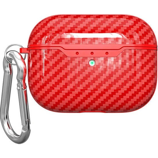 Ally Carbon Case Apple Airpods Pro Carbon Fiber Silikon Kılıf-(1903)
