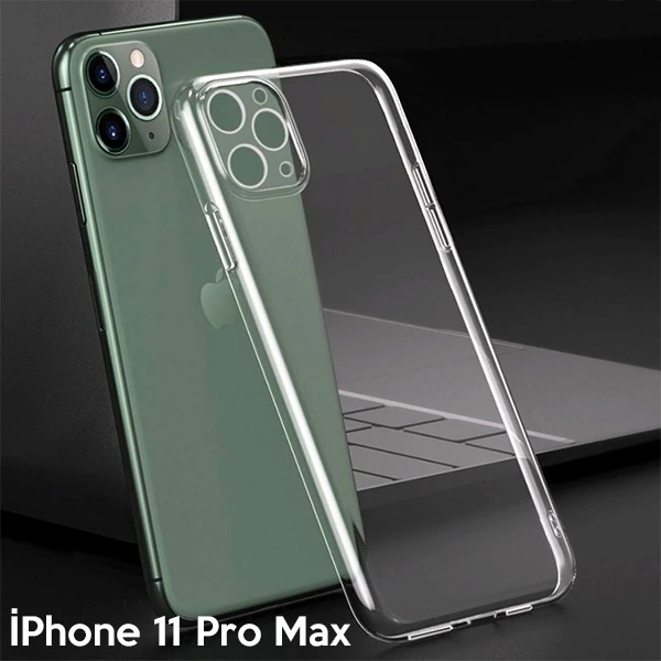 Ally İPhone 11 Pro Max 6.5 İnch Kamera Korumalı Silikon Kılıf-(1903)