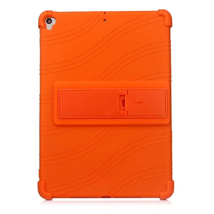 İPad 7 10.2 inch- İPad Air 3 10.5 inch Kılıf Standlı Darbe Emici Silikon Kılıf-(1903)