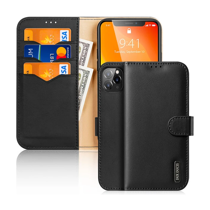 Dux Ducis iPhone 11 Pro Max Kılıf Mıknatıslı Cüzdanlı Deri Kılıf Hivo Series-(1903)