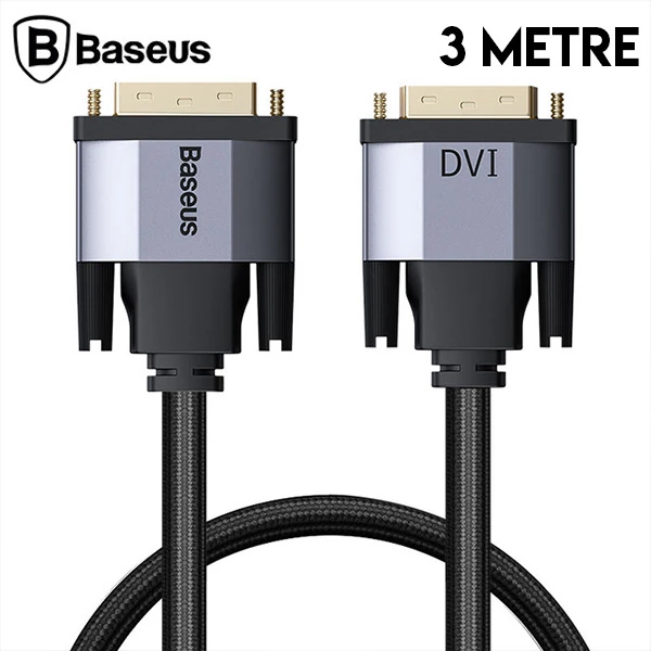 Baseus Enjoyment Series DVI TO DVI HDTV Projector Kablo 3 Metre-(1903)
