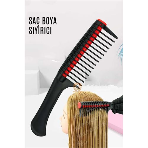 HSNET Boya Sıyırma Tarağı Profesyonel Kuaför Tarağı 