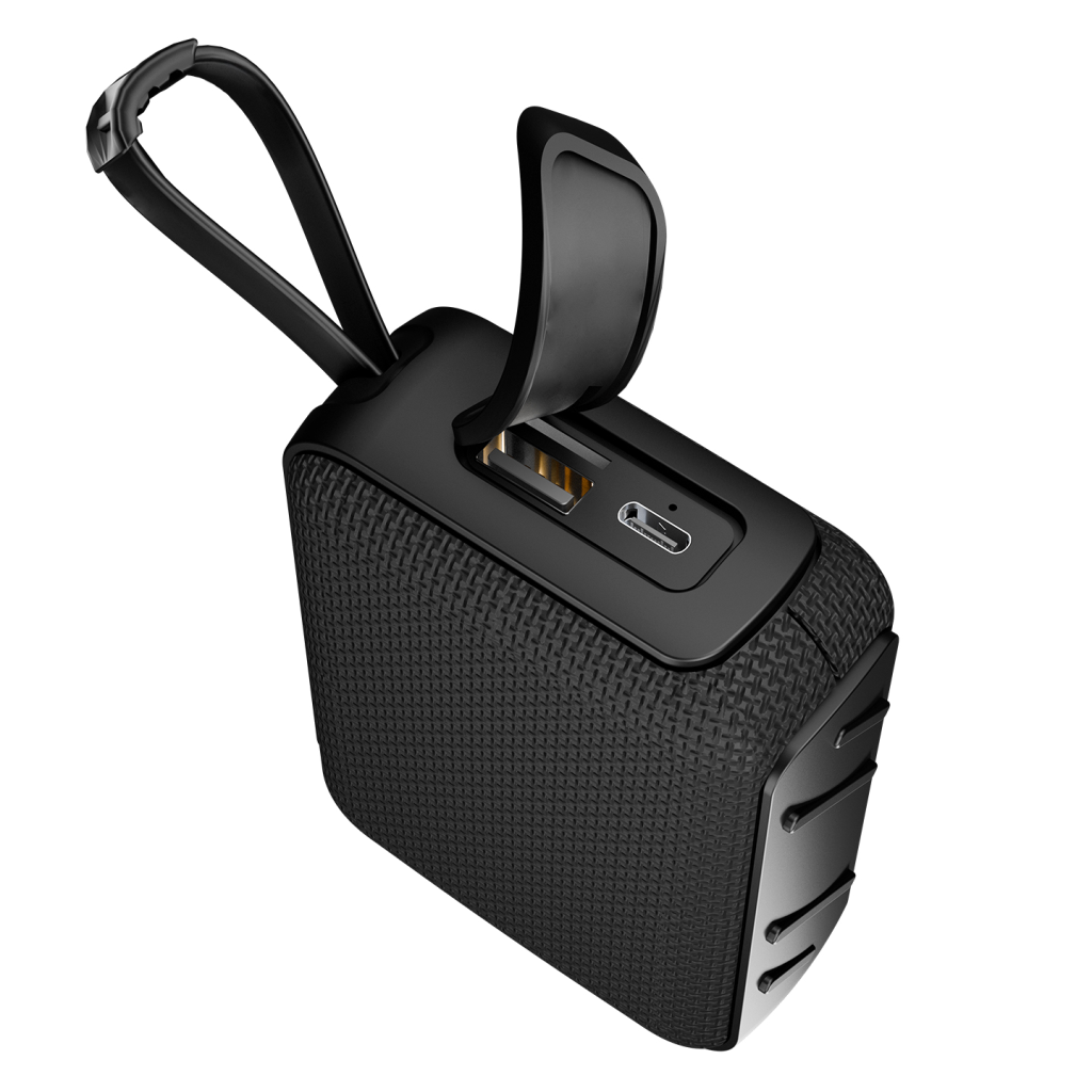 ASONIC AS-03 SİYAH 5W BT/USB/TF/TWS 1200mAh Batarya Bluetooth V5.3 Kablosuz Taşınabilir Speaker(1923) 3