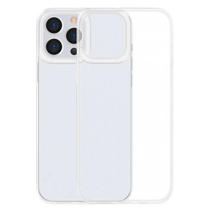 Baseus Simple Case iPhone 13 Pro Max İnce Silikon Şeffaf Kılıf-(1903)