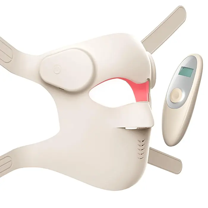 EZERE Yüz İçin Şarjlı 9 Modlu Kızılötesi & Kırmızı Işık Terapisi Maskesi – 480 Boncuklu LED Cilt Bakım Masajı, Ev Tipi Işık Terapisi-(1903)