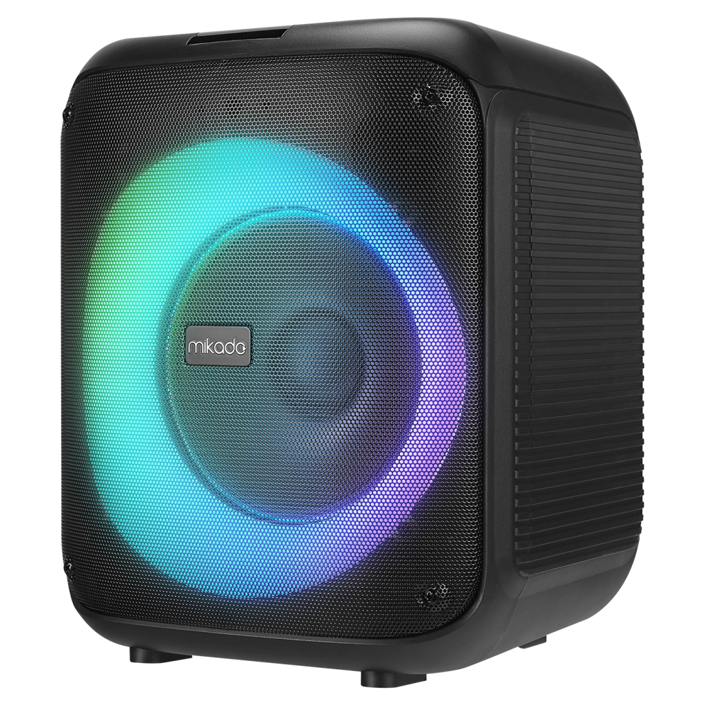 MIKADO MD-BT51 BOMBIX 60W Taşınabilir BT/USB/TF/TWS RGB Aydınlatma Dahil Batarya Toplantı Parti Açık Hava Speaker. Kablolu Mikrofon Hediyeli(1923) 3