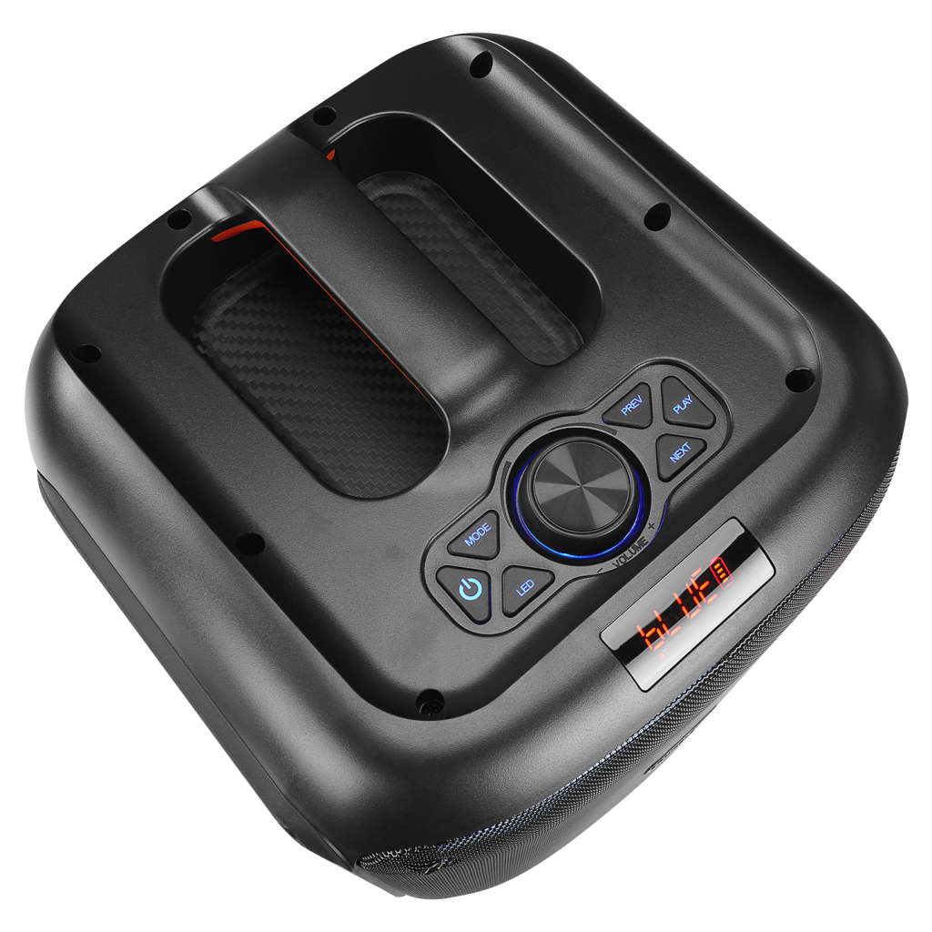 MIKADO MD-BT51 BOMBIX 60W Taşınabilir BT/USB/TF/TWS RGB Aydınlatma Dahil Batarya Toplantı Parti Açık Hava Speaker. Kablolu Mikrofon Hediyeli(1923) 4