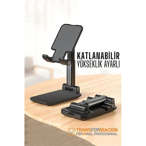 HSNET Katlanabilir Masaüstü Telefon Standı - Telefon Tutucu 