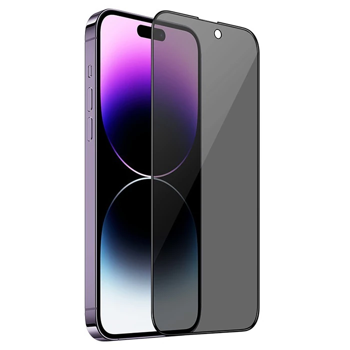 Hoco iPhone 14 Pro Prıvacy Serisi Hayalet Full Koruma Cam Ekran Koruyucu-(1903)
