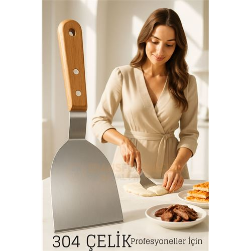 Profesyonel Mutfak Spatulası- Hamur Börek Et Spatulası Profesyonel Şef Kalitesi 
