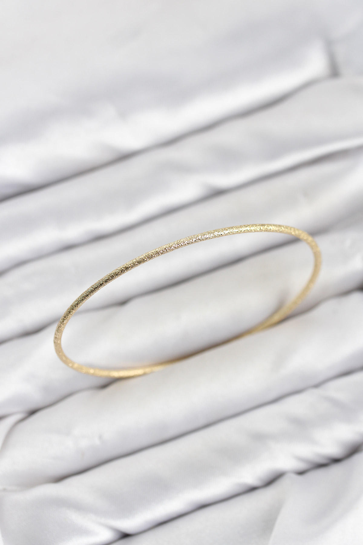 CM Gold Renk Simli Model 65 mm Bilezik 5886