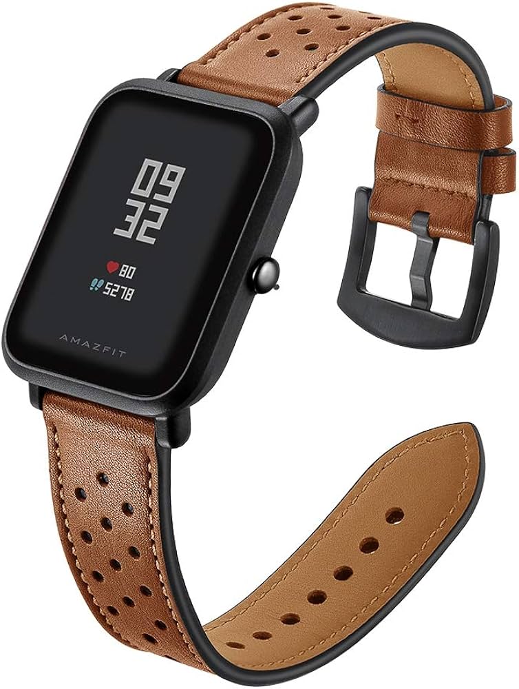 Xiaomi Amazfit Bip Akıllı Saat  Deri Kayış Kordon (20mm)-(1903)