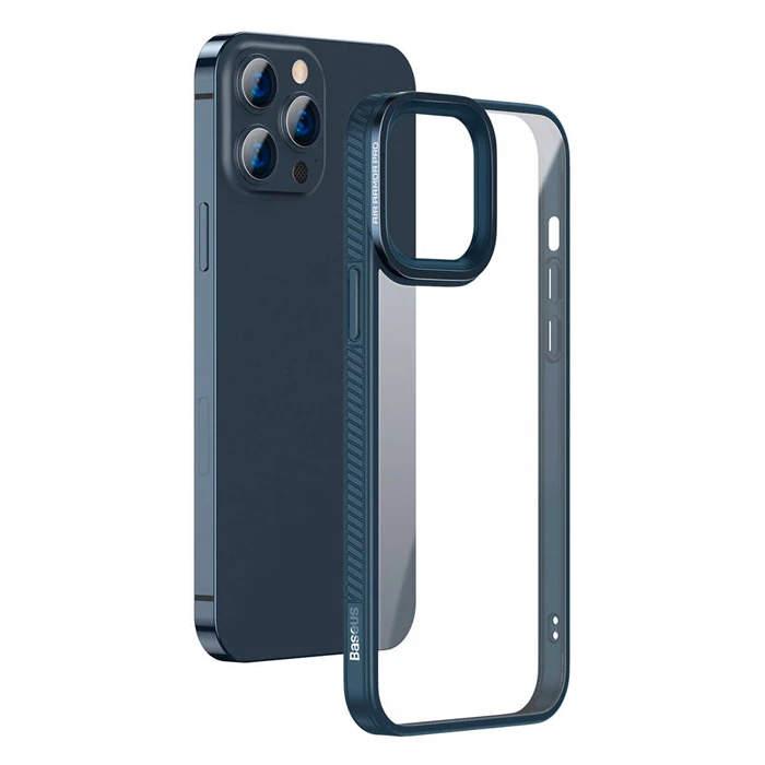 Baseus Crystal iPhone 13 Pro Max Kılıf Jel Çerçeve Zırhlı Silikon Kılıf-(1903)