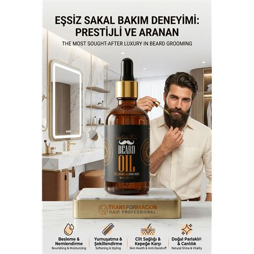 Yoğun Sakallara Bakım Yağı Yumuşatıcı Kaşıntı Kepek Önleyici Serum 100ml 723075