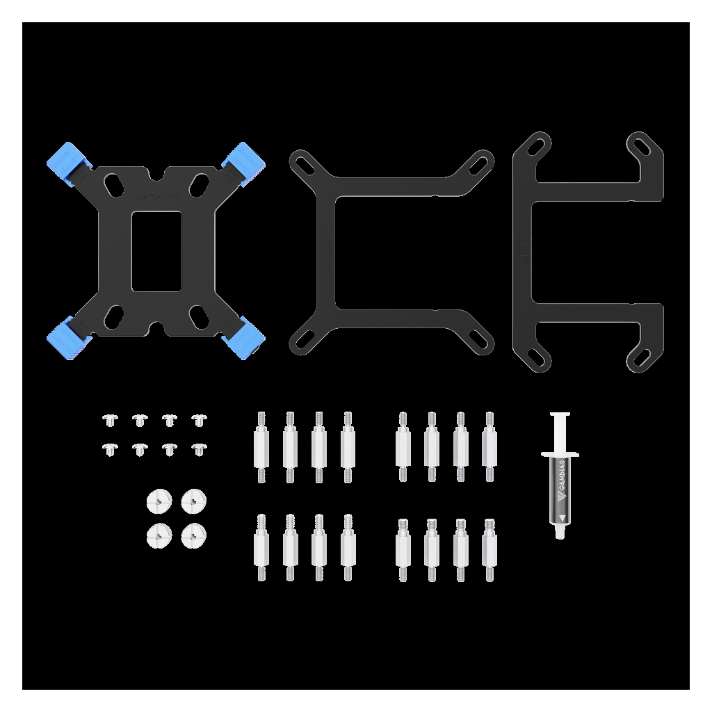 GAMDIAS CHIONE E4-240 240mm ARGB 2 Fanlı Dijital Ekran CPU Sıvı Soğutma(1923) 5