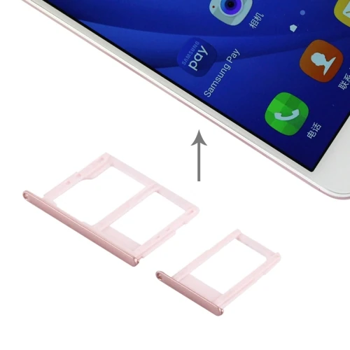 Ally Samsung Galaxy J5 Prime,J7 Prime  İçin Çift Sim Hafıza Sim Kart Kapağı-(1903)