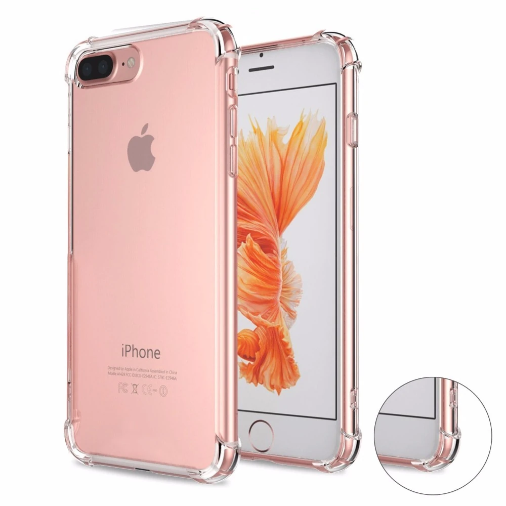 İPhone 7 Plus İPhone 8 Plus Anti-Drop Darbe Emici Silikon Kılıf-(1903)