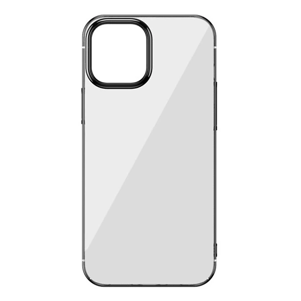 Baseus Glitter İPhone 12 Pro Max Şeffaf Lüx Silikon Kılıf Soft TPU Kılıf-(1903)