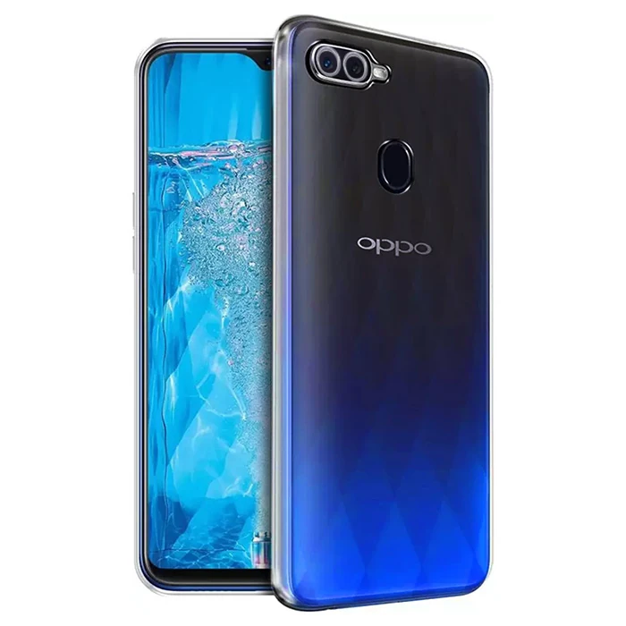 Ally OPPO F9 Pro Kılıf Kamera Korumalı Ultra İnce Şeffaf Silikon Kılıf-(1903)