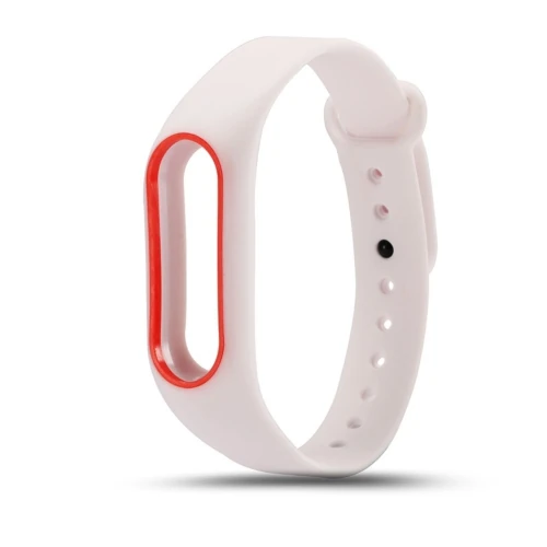 Xiaomi Mi Band 2 Akılı Bileklik Kordonu Kırmızı Çerçeveli-(1903)