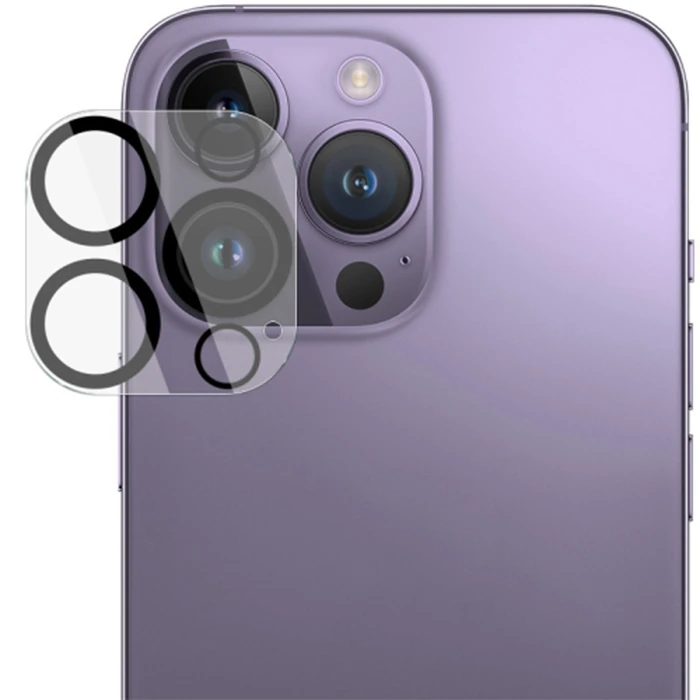 Ally iPhone 15 Pro-15 Pro Max Full Tempered Kamera Lens Koruma Camı-(1903)
