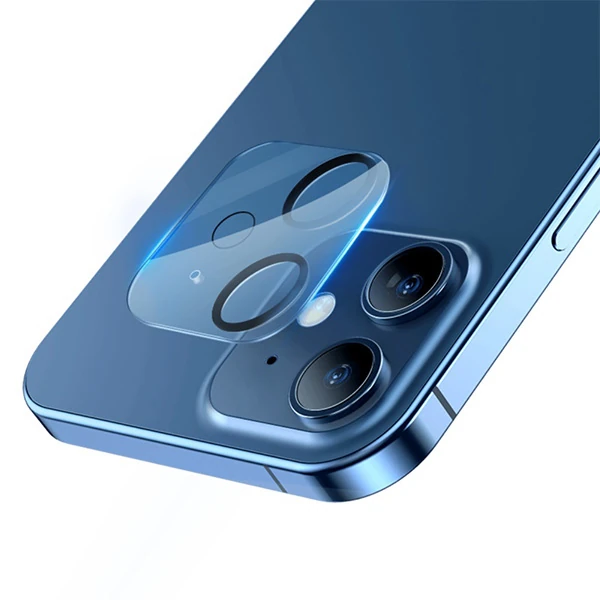BASEUS iPhone 12 Mini 5.4 3D Full Kaplama Kamera Koruyucu Cam 2 Adet Set-(1903)