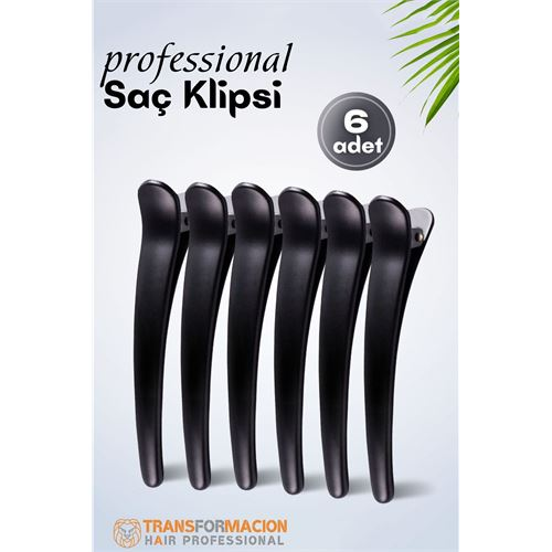HSNET Kuaför Saç Klipsi - Profesyonel Toka 6 lı SET 
