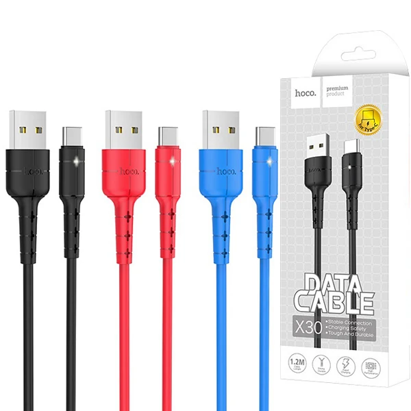 Hoco X30 Star 1.2m Usb Type-C Hızlı Şarj Usb Data Kablosu-(1903)