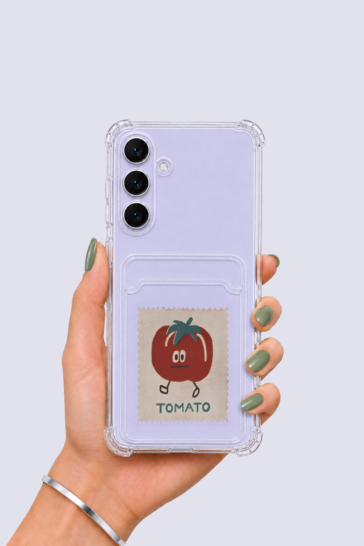 Samsung Galaxy S25 FE Kartlıklı Tomato Desenli Kılıf