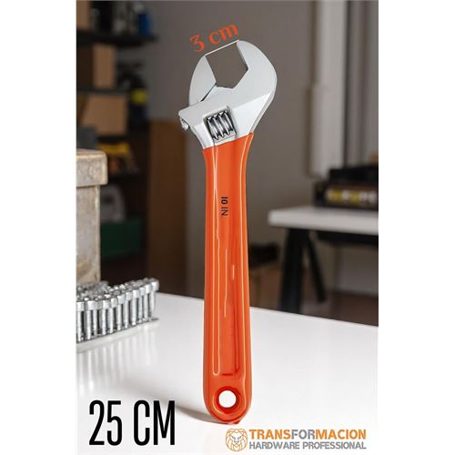 HSNET 3 cm Ağız Kurbağacık - İngiliz Anahtarı 10 İnç 25 cm 