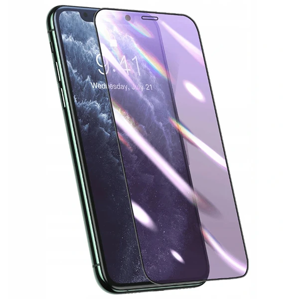 Baseus 0.25mm İPhone 11 PRO -XS -X 3D Curved Full Anti Blue Ekran Koruyucu-(1903)